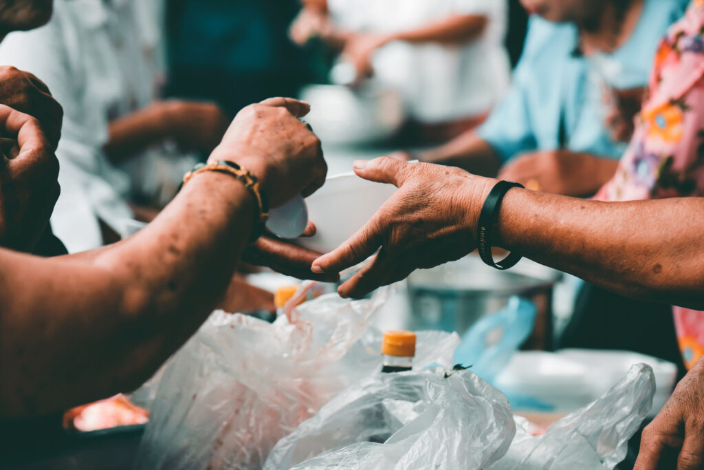 giving food to beggars to help reduce hunger with concern: the concept of food need and starvation